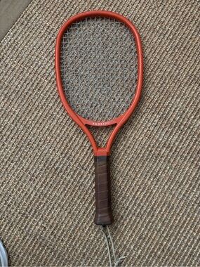 Men's Brown Leather Tennis Racket Grip